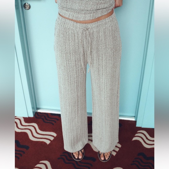 Zara Pants - Zara Cream Wide Leg Pants